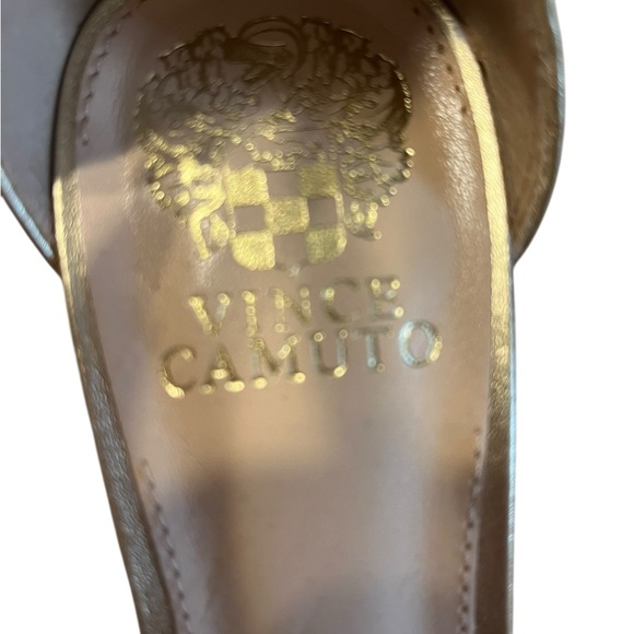 Vince Camuto Gold Strappy Heels Size 7 1/2 - Picture 4 of 5